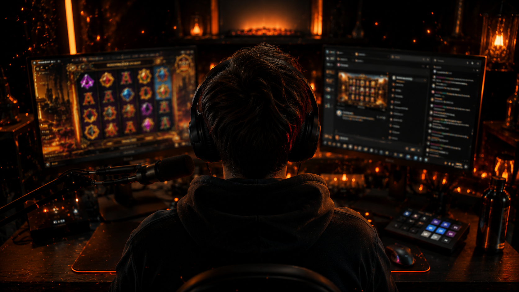 Gambling content creator live streaming slots